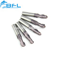 Herramienta de corte CNC BFL Fresa de carburo sólido Nariz End Mill Fresa